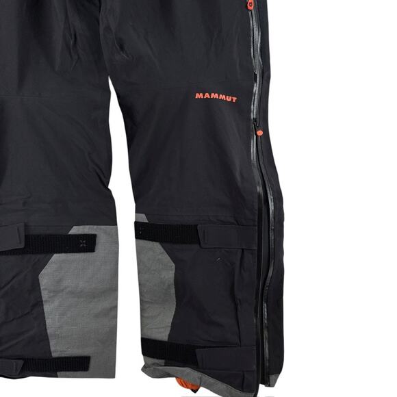 Men's, Sz 36, Mammut Eiger Extreme, GORE-TEX Pro Ski Bibs, Black - Picture 5 of 11